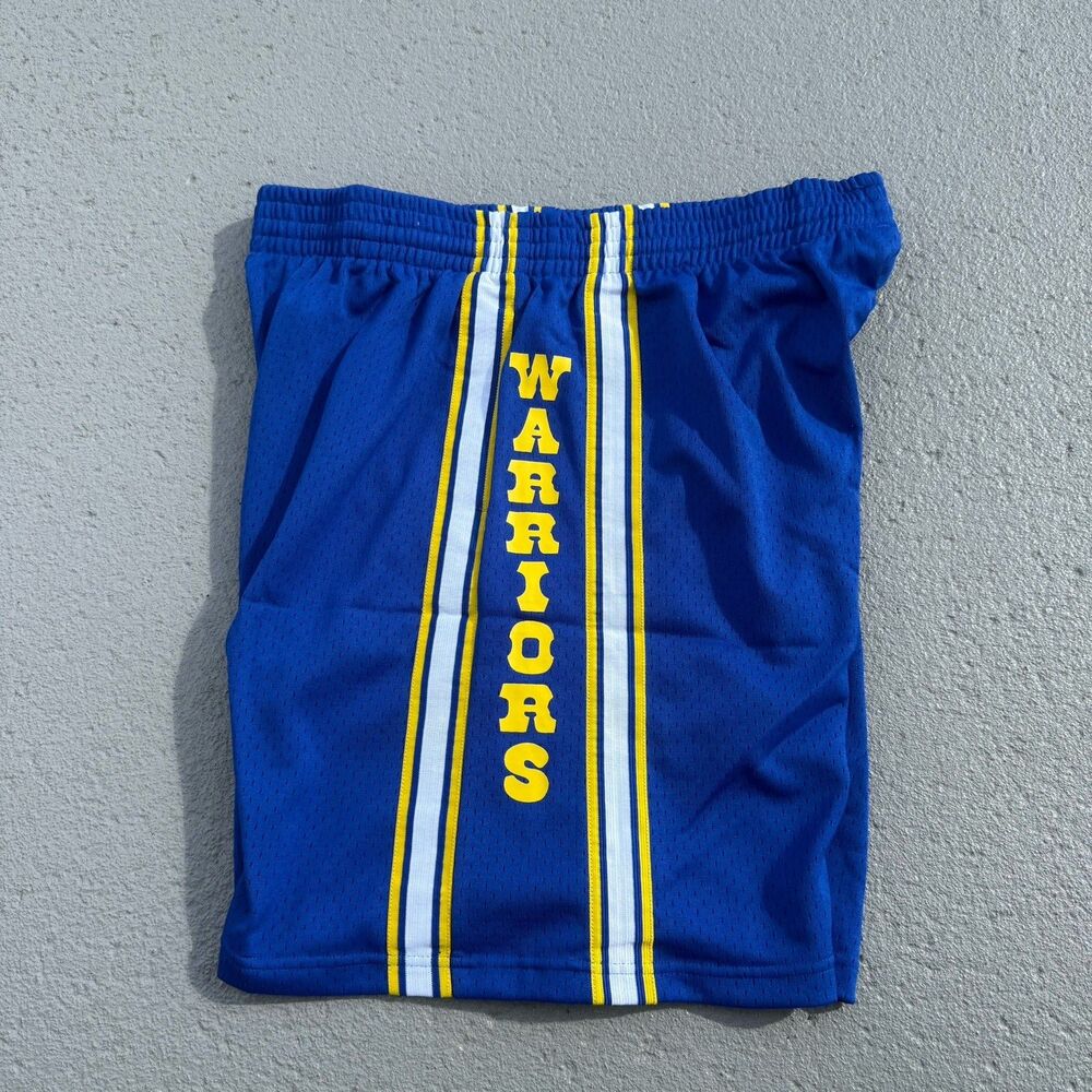 Men's Mitchell & Ness Golden State Warriors NBA Swingman Shorts 81-82 2XL - Picture 6 of 8